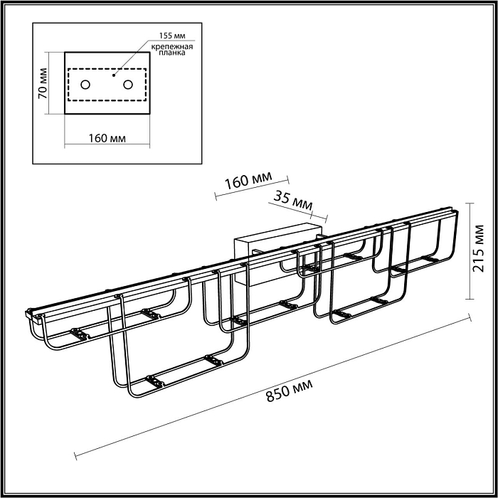 ODEON LIGHT 7059/12WL