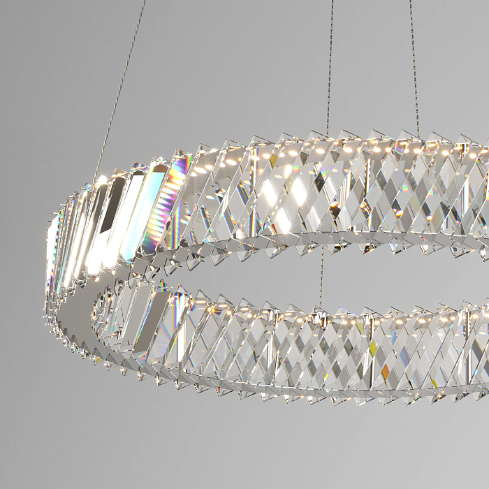 Eurosvet 101004 LED никель хрусталь Strotskis