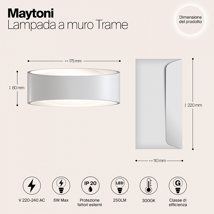 Бра Maytoni C806WL-L5W