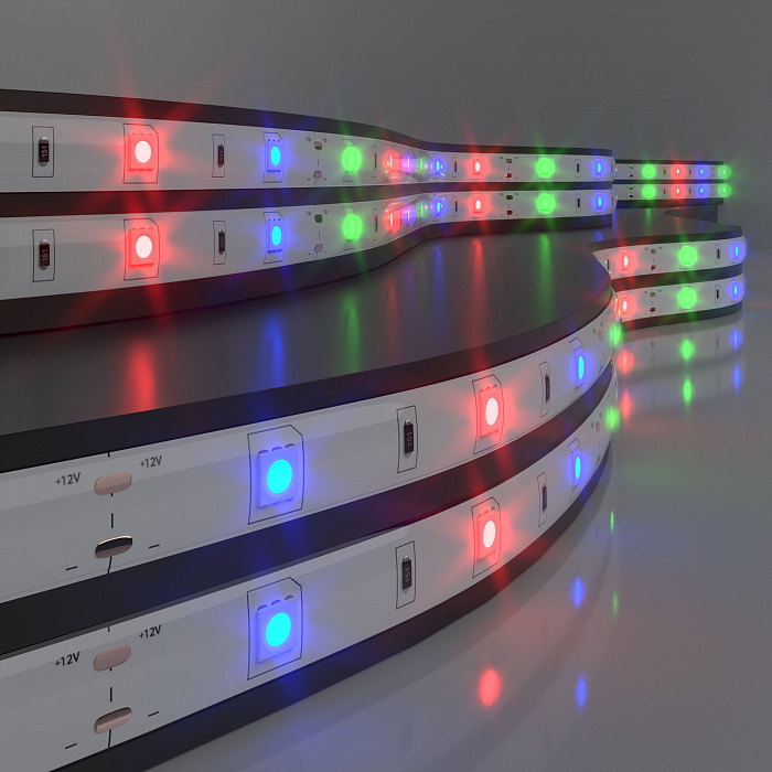Светодиодная лента Elektrostandard Лента светодиодная 12V 7,2W 30Led 5050 IP65 RGB, 5м