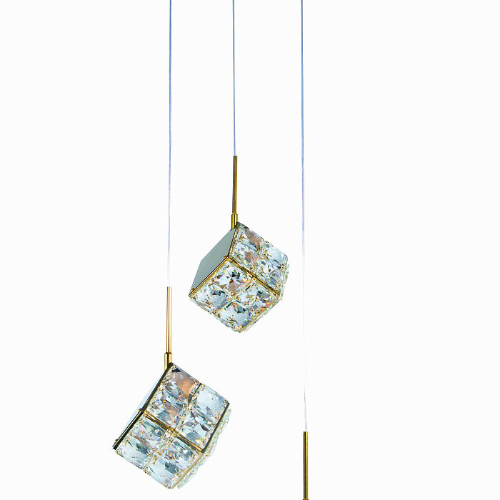 Светильник NewRgy 6009E/3A GOLD+CLEAR